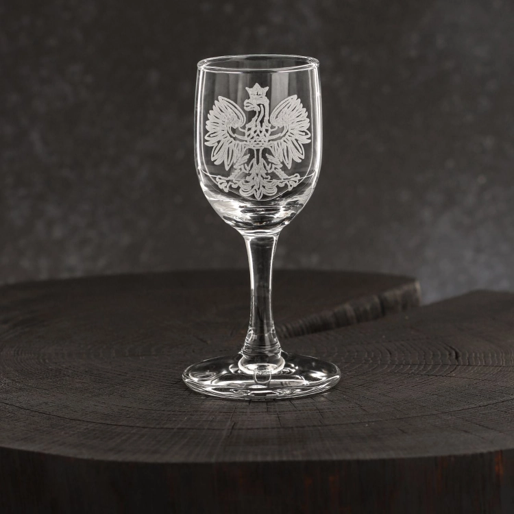 Kieliszki do wódki Polska ORZEŁ 35 ml (3538) 6 szt. w pudełku Szklanka.pl