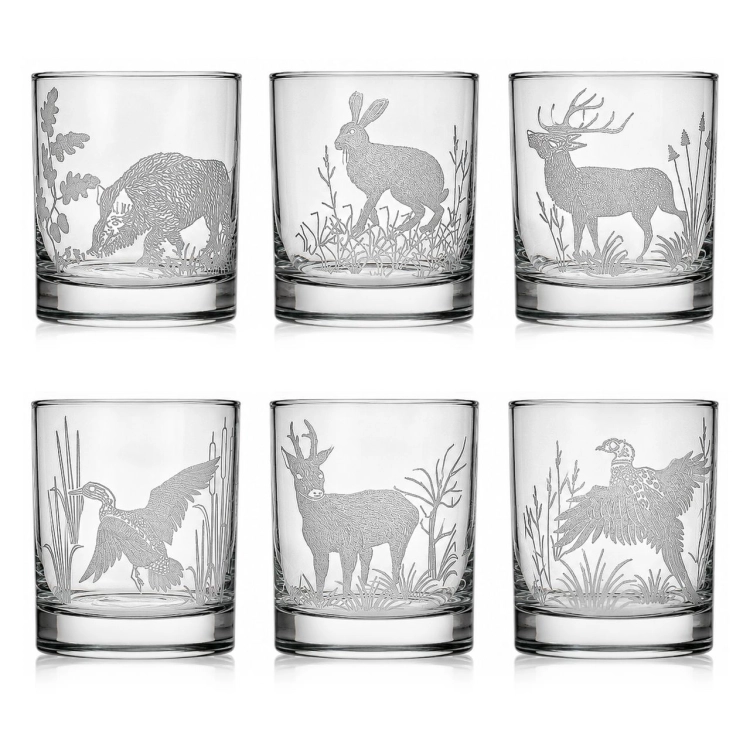 Szklanki do whisky Myśliwskie (0382) 300 ml | 6 szt. w pudełku Szklanka.pl