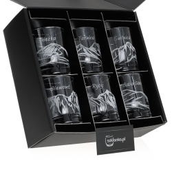 Szklanki do whisky Polskie Góry (0382) 300 ml | 6 szt. w pudełku Szklanka.pl