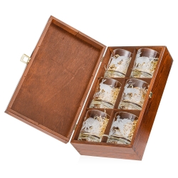 Szklanki do whisky Myśliwskie (0382) 300 ml | 6 szt. w skrzynce z GRAWEREM