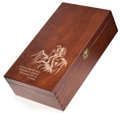 Szklanki do whisky Polskie Góry (0382) 300 ml | 6 szt. w skrzynce z GRAWEREM