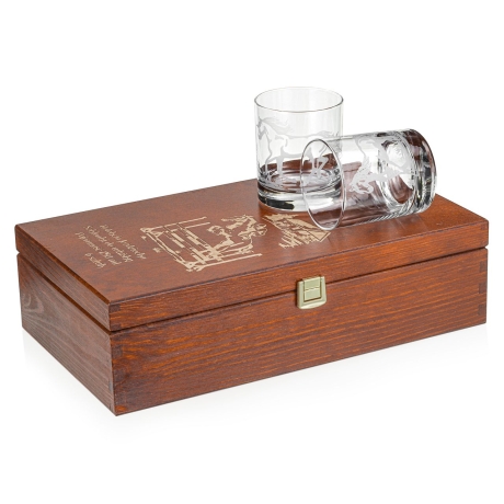 Przejdź do produktu Szklanki do whisky Konie (0382) 300 ml | 6 szt. w skrzynce z GRAWEREM