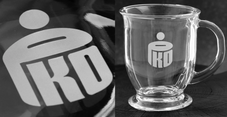 Kubki z uchem do kawy herbaty z grawerem logo firmy | Glasmark KUBAS 400ml | 6 szt.