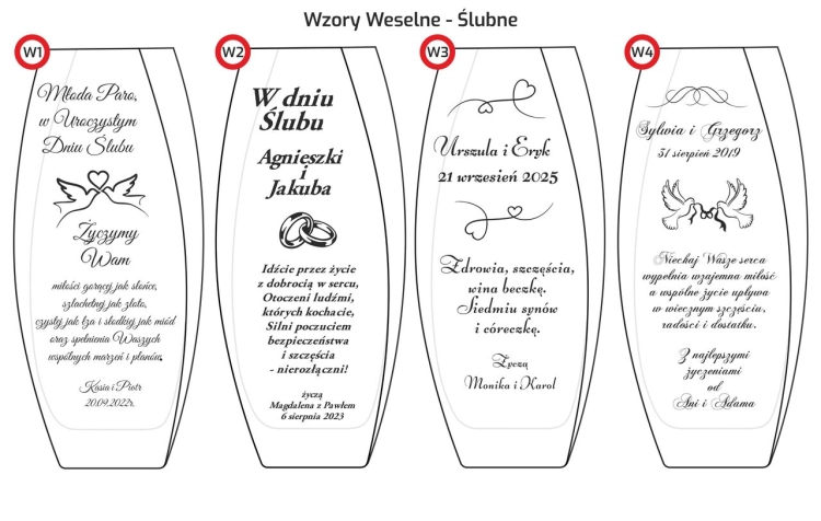 Szklany wazon dekoracyjny z grawerem – prezent na ślub, rocznicę i podziękowanie 01.jpg