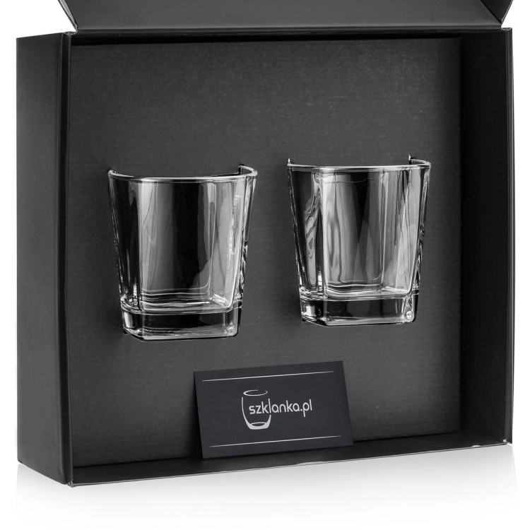 Szklanki do whisky (TG-70058) 300 ml | 2 szt. w pudełku szklanka.pl