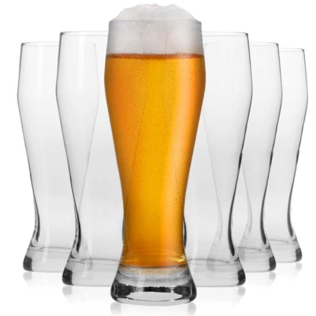 Przejdź do produktu Smukłe klasyczne szklanki do piwa KROSNO 330ml (9449)  | 6 szt.