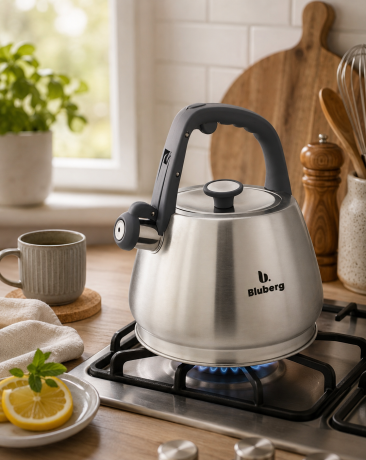 Przejdź do produktu Czajnik z gwizdkiem Bluberg 3L Indukcja Gaz BB-2813