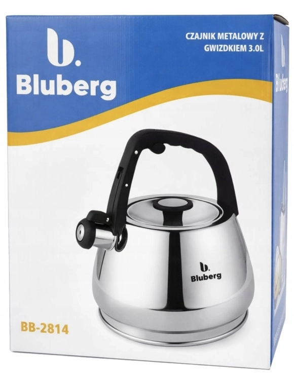 Czajnik z gwizdkiem Bluberg 3L Indukcja Gaz BB-2814