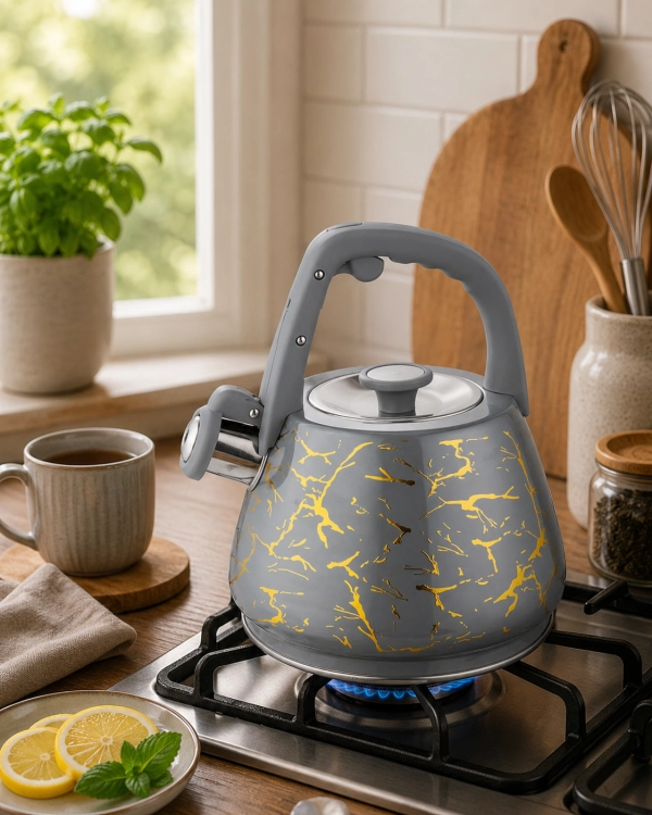 Czajnik z gwizdkiem Bluberg 3L Indukcja Gaz BB-2816