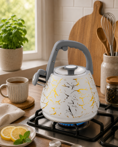 Czajnik z gwizdkiem Bluberg 3L Indukcja Gaz BB-2817