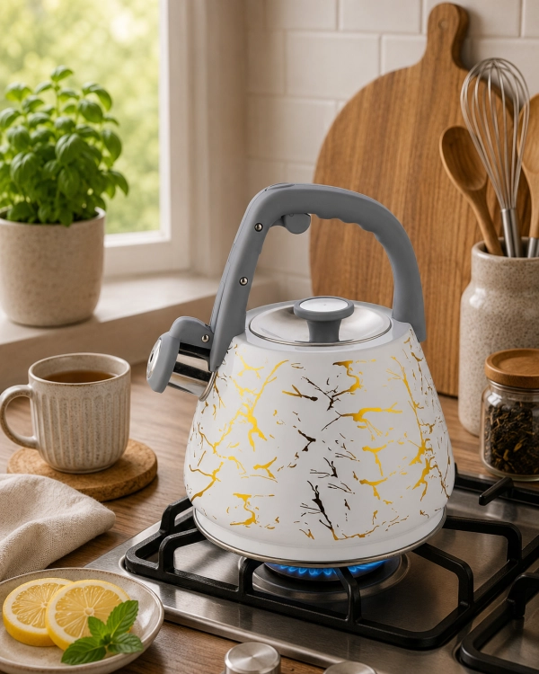 Czajnik z gwizdkiem Bluberg 3L Indukcja Gaz BB-2817