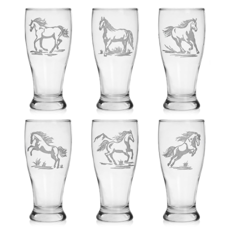 Przejdź do produktu Konie szklanki, kufle do piwa 500ml (BRO29) | 6 szt.