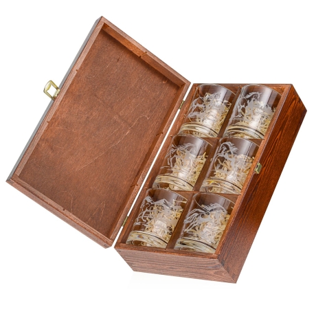 Przejdź do produktu Szklanki do whisky Konie (NOVA) 350 ml | 6 szt. w skrzynce z GRAWEREM