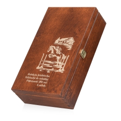 Szklanki do whisky Konie (NOVA) 350 ml | 6 szt. w skrzynce z GRAWEREM