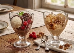 Pucharki do serwowania lodów deserów Pasabahce Ice Ville 300 ml 6szt.
