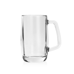Solidny szklany CIĘŻKI kufel do piwa z uchem z rączką PRINCE | 300ml | 1 szt.