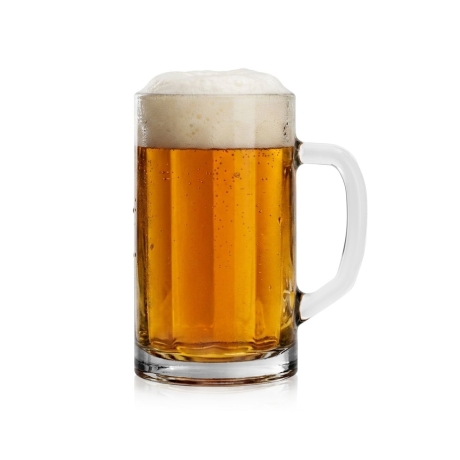 Przejdź do produktu Solidny szklany CIĘŻKI kufel do piwa z uchem z rączką NICOL | 300ml | 1 szt.