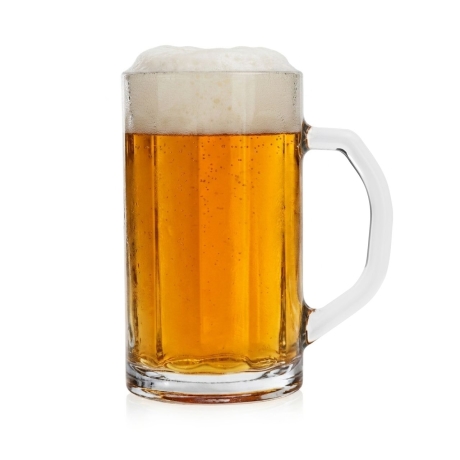 Przejdź do produktu Solidny szklany CIĘŻKI kufel do piwa z uchem z rączką NICOL | 500ml | 1 szt.