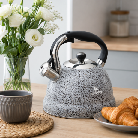 Przejdź do produktu Czajnik z gwizdkiem Bluberg 3L Indukcja Gaz BB-2806
