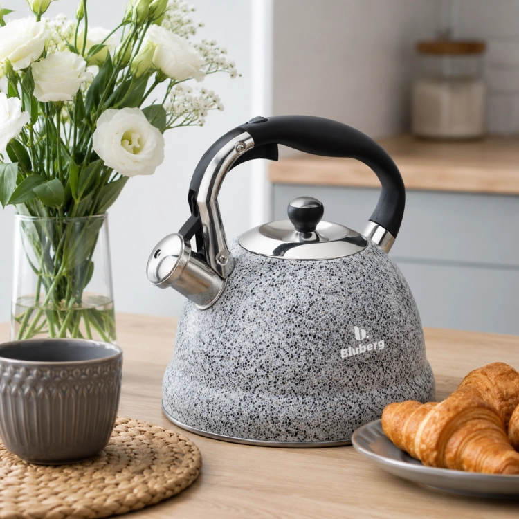 Czajnik z gwizdkiem Bluberg 3L Indukcja Gaz BB-2806