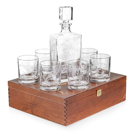 Przejdź do produktu Zestaw do whisky 6+1 WĘDKARSKI karafka i szklanki w skrzynce (NOVA)