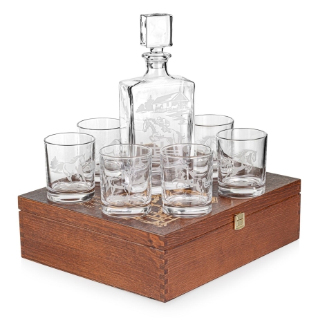 Przejdź do produktu Zestaw do whisky 6+1 KONIE karafka i szklanki w skrzynce (NOVA) 