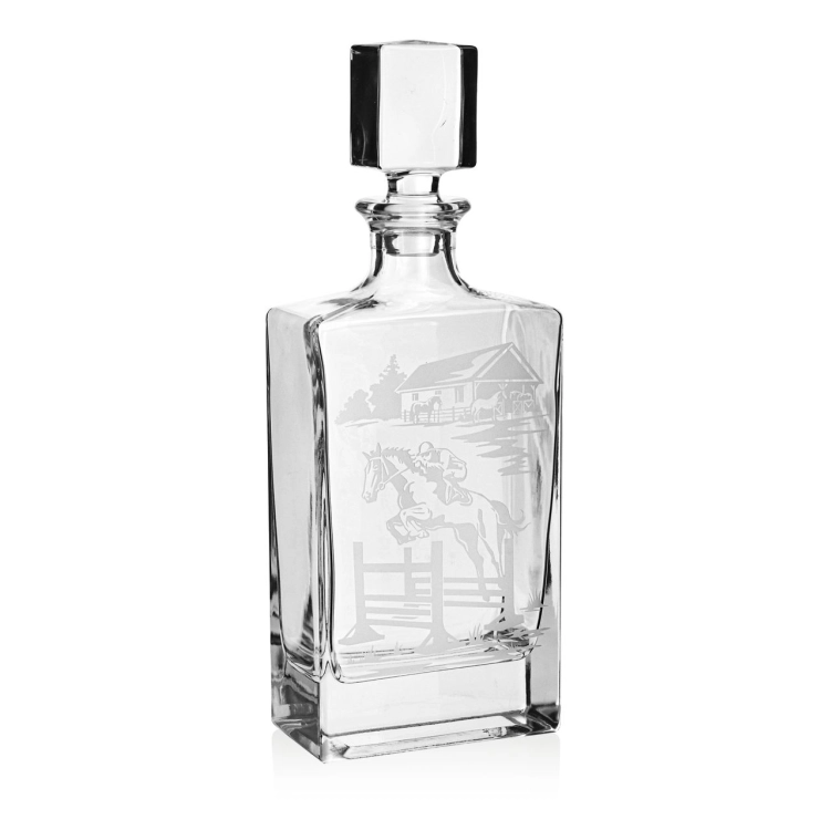 Zestaw do whisky 6+1 KONIE karafka i szklanki w skrzynce (NOVA)
