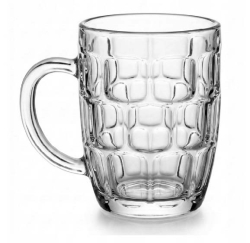 Solidny szklany kufel z rączką do piwa DOMOTTI 500ml 1szt.