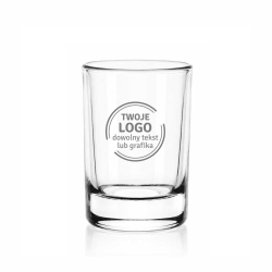 Kieliszki do wódki klasyczne PROSTE z grawerem logo firmy | Glasmark SHOT 50ml | 6 szt.