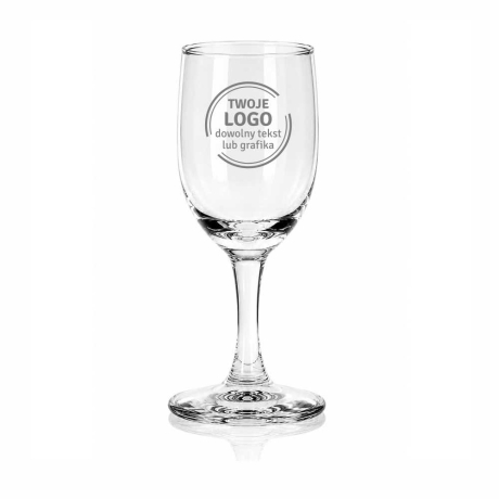 Przejdź do produktu Kieliszki do wódki klasyczne na stopce z grawerem logo firmy | ALTOM Design Diamond 35ml  | 6 szt.