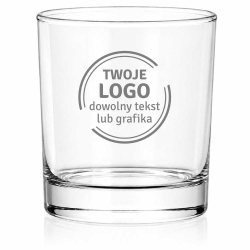 Szklanki do wody soku whisky z grawerem logo firmy | Glasmark 350ml (NOVA) | 6 szt.