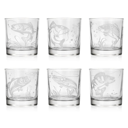 Zestaw do whisky 6+1 WĘDKARSKI karafka i szklanki w skrzynce (IMPERIAL)