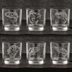 Zestaw do whisky 6+1 WĘDKARSKI karafka i szklanki w skrzynce (IMPERIAL)