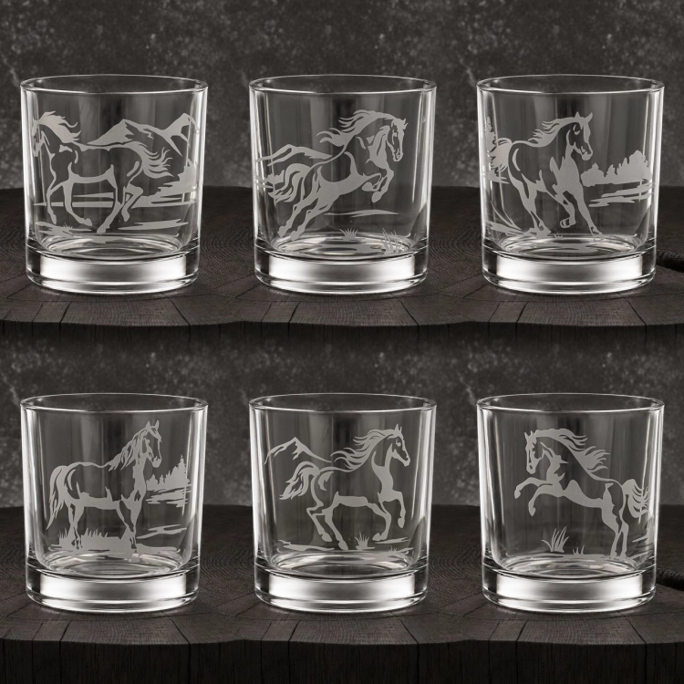 Zestaw do whisky 6+1 KONIE karafka i szklanki w skrzynce (IMPERIAL)