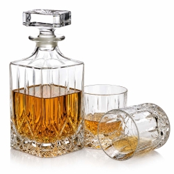 Kryształowy zestaw do whisky Bohemia Prestige CLASSICO 6+1