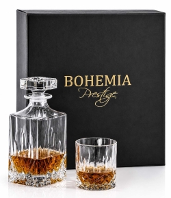 Kryształowy zestaw do whisky Bohemia Prestige CLASSICO 6+1