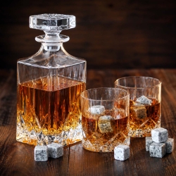 Kryształowy zestaw do whisky Bohemia Prestige CLASSICO 6+1