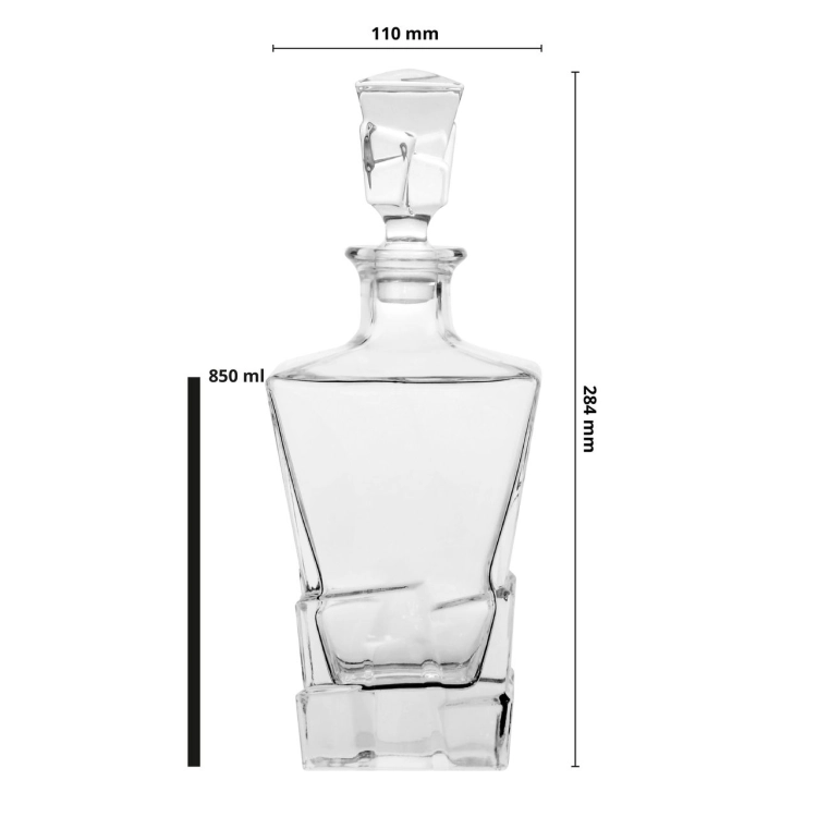 Zestaw do whisky 6+1 ROYAL karafka + szklanki w skrzynce z GRAWEREM