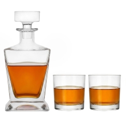 Zestaw do whisky 6+1 IMPERIAL karafka + szklanki w skrzynce z GRAWEREM