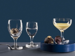 Kieliszki kryształowe na stopce do wódki BOHEMIA Crystalex Pralines 50 ml | 6 szt.
