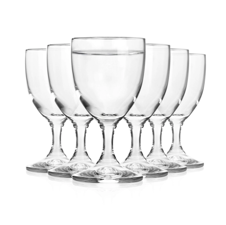 Kieliszki kryształowe na stopce do wódki BOHEMIA Crystalex Pralines 50 ml | 6 szt.