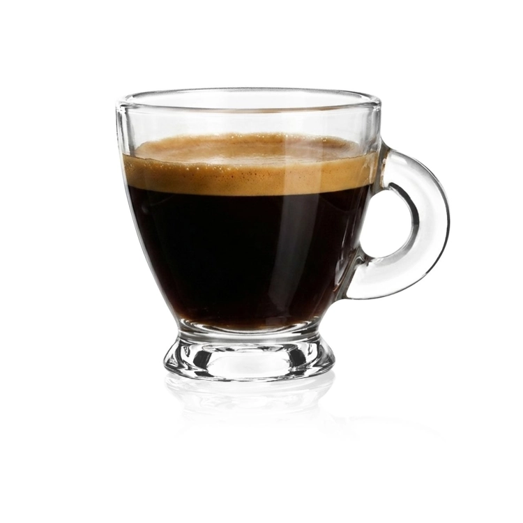 Filiżanki szklane do kawy espresso GLASMARK ROMA 85ml | 6 szt