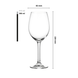 Kieliszki do wina białego Vinea 390ml | 6 szt.
