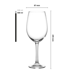 Kieliszki duże do wina wody Vinea 500ml | 6 szt.