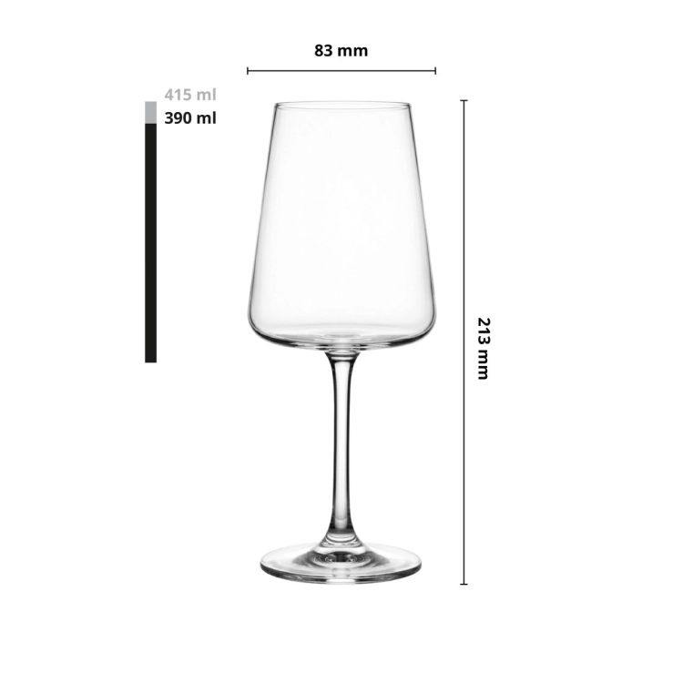 Kieliszki do wina białego Aurea 390ml | 6 szt.