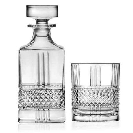 Przejdź do produktu Kryształowy zestaw komplet do whisky 6+1 RCR BRILLANTE 6 szklanek + karafka