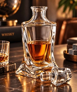 KRYSZTAŁOWA karafka do whisky Bohemia QUADRO 770 ml