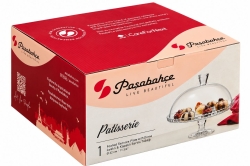 Patera z kloszem na nóżce PASABAHCE Patisserie ⌀ 32 cm