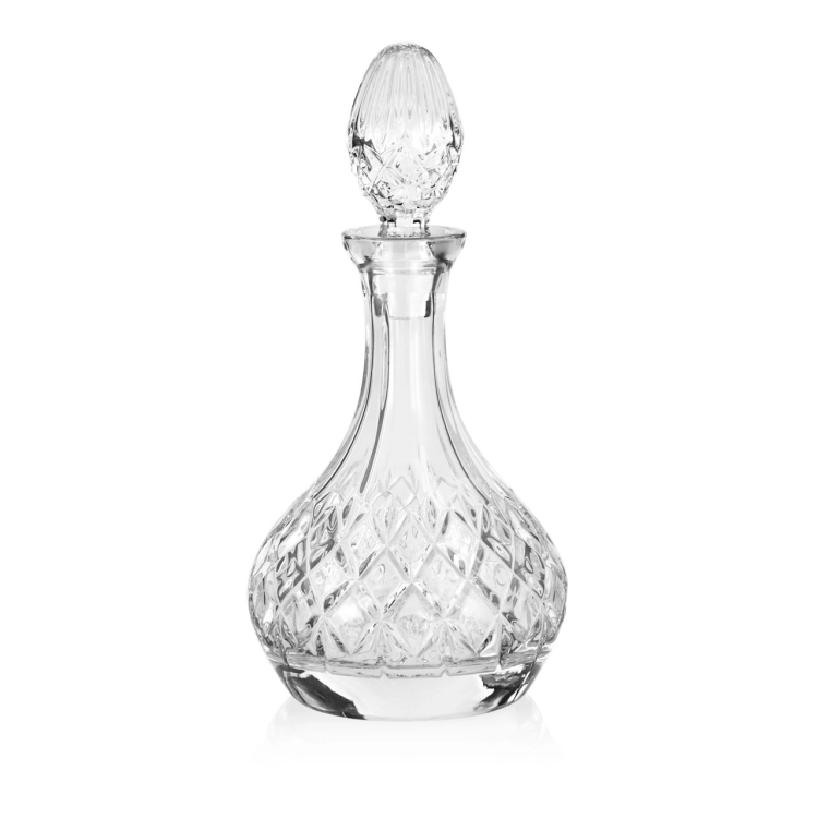 Kryształowy zestaw do likieru, wódki, sherry karafka + kieliszki BOHEMIA ANGELA 1+6