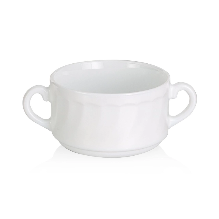 Bulionówka flaczarka salaterka 10 cm | Luminarc Trianon | z białego szkła hartowanego | 1 sztuka